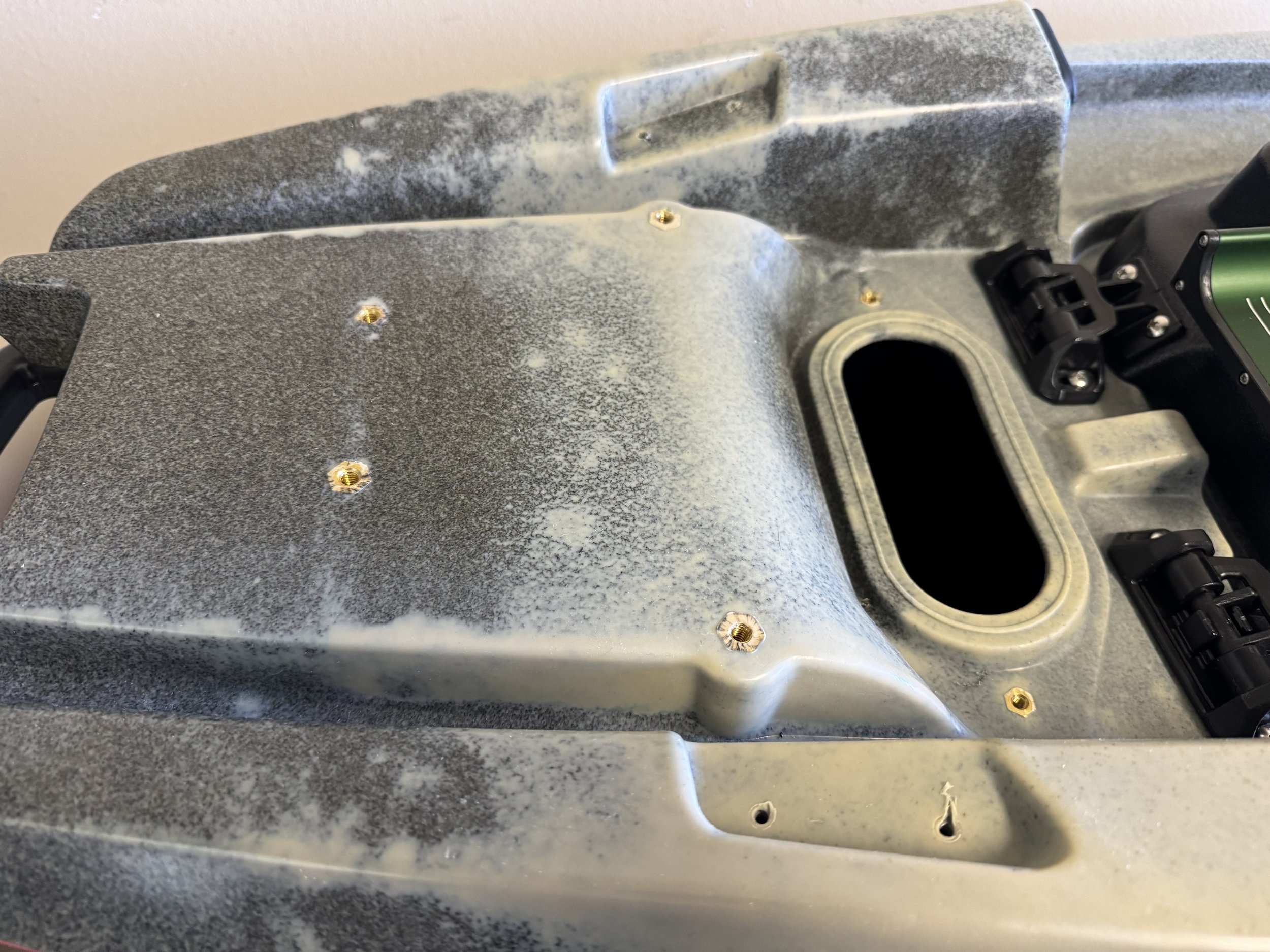 The stripped down bow of the PWR 129. 