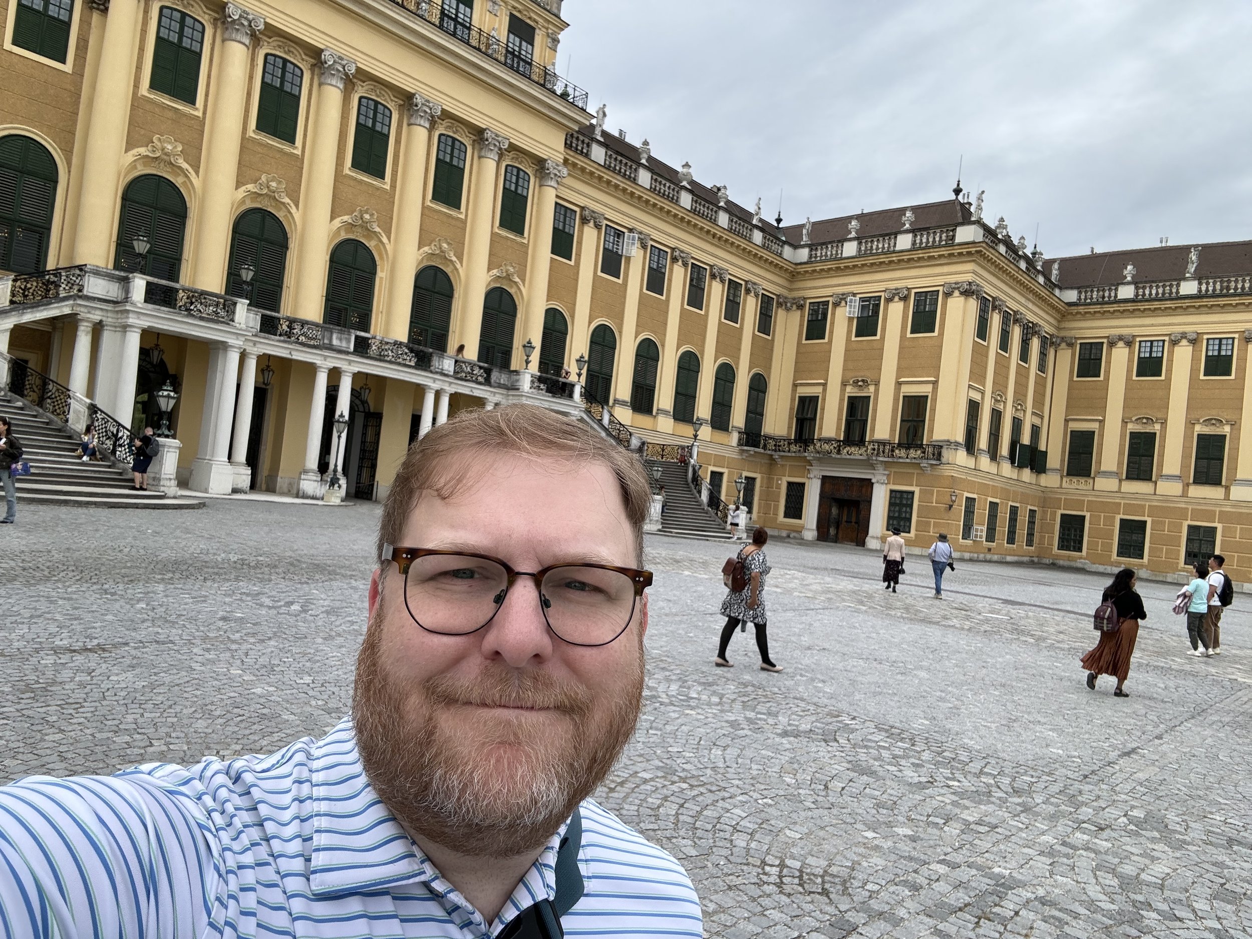 Me in front of a palace in Vienna, Austria. I was lucky enough to get to go on a quick trip to Austria for work this year. 