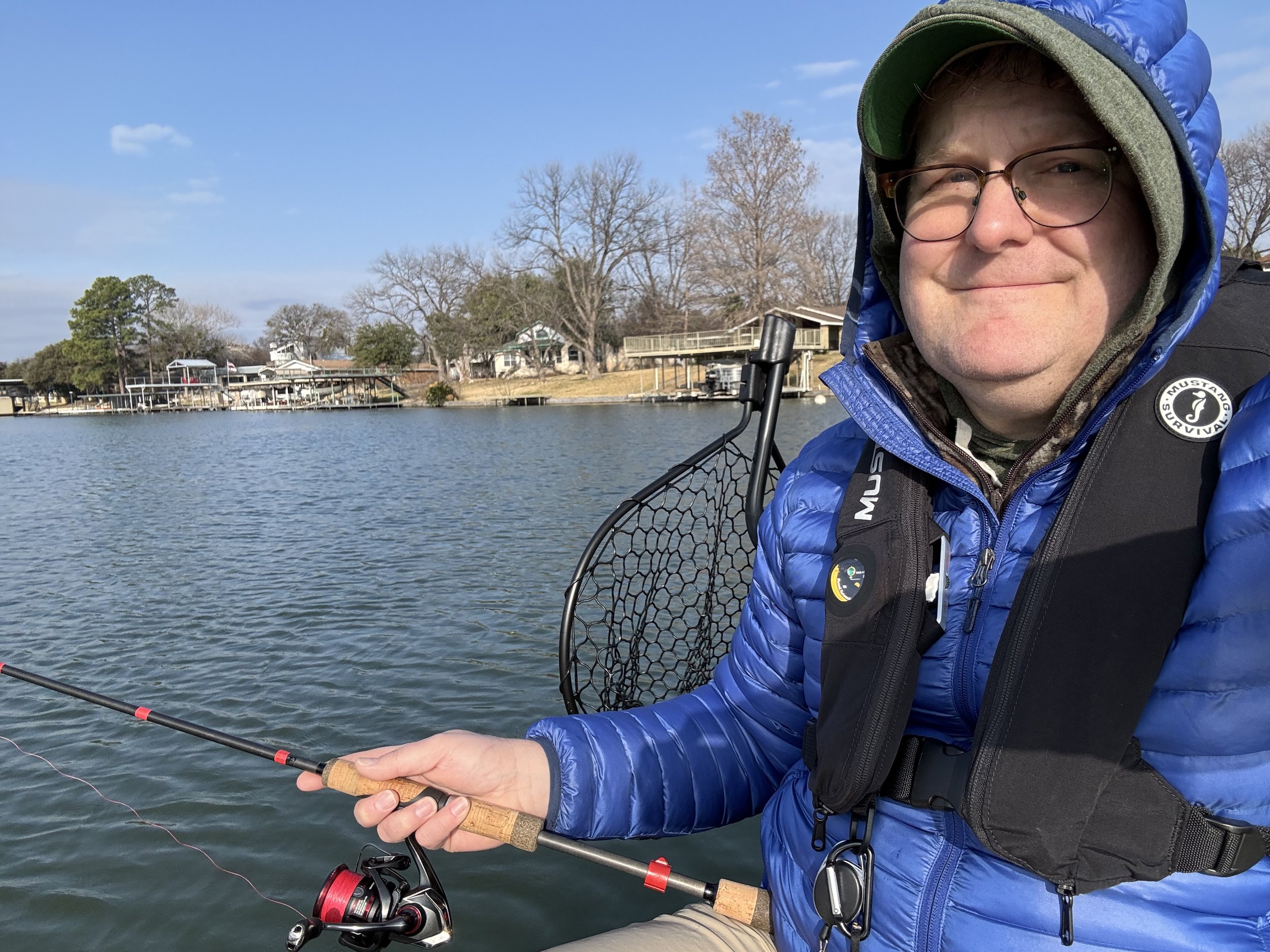  It was very cold on Friday. This rod later snapped in half when I was trying to set the hook on a fish Saturday night. 