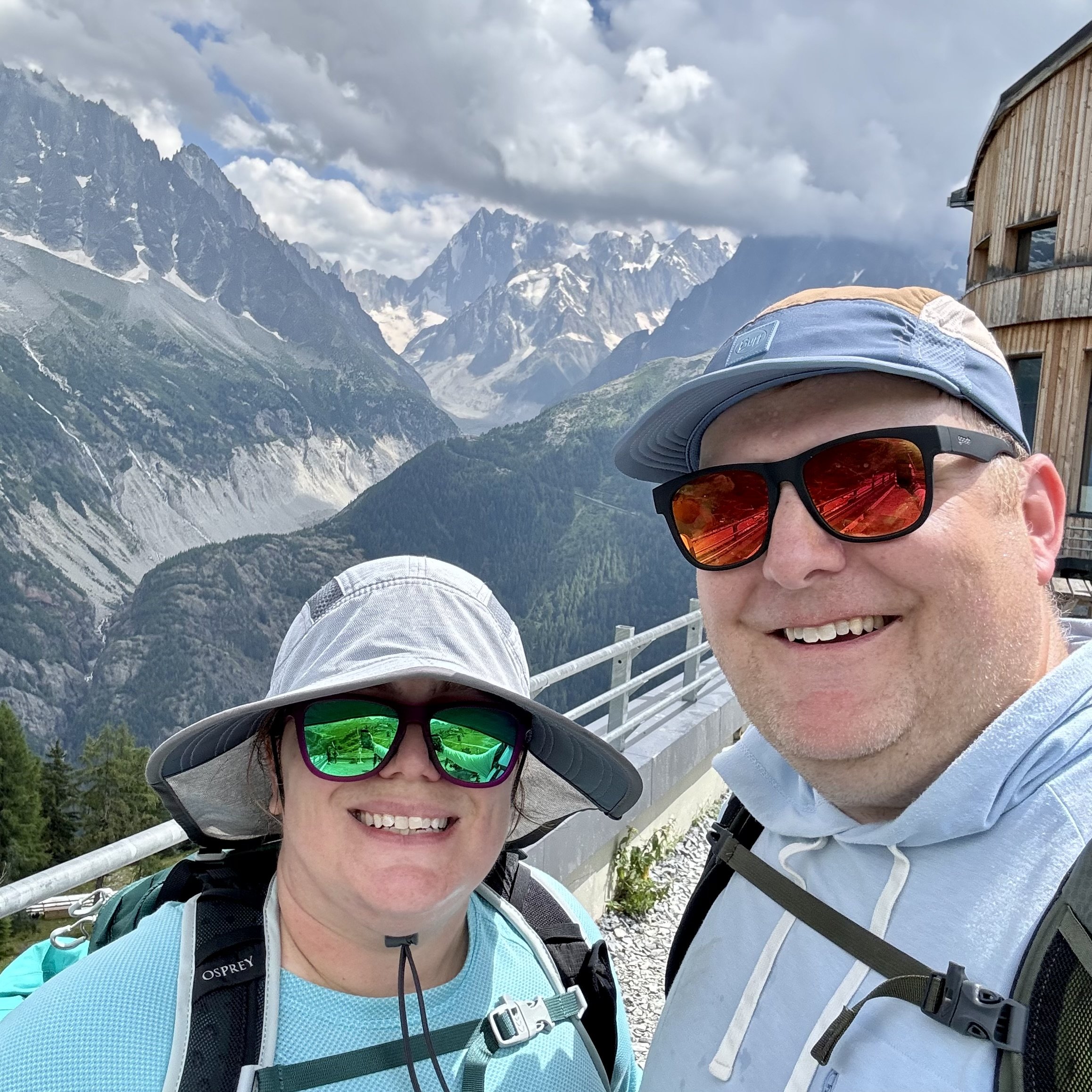  At the end of our hiking adventure last summer. 